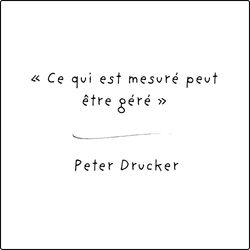 « Ce qui est mesuré peut être géré » - Peter Drucker